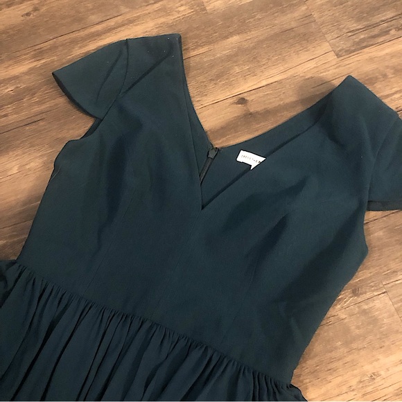 Dress the Population Corey Pine fit n flare cocktail midi dress sz M - Picture 2 of 16